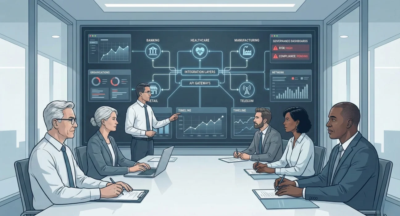 Enterprise leaders managing complex IT challenges like legacy systems, governance, compliance, and large-scale digital transformation