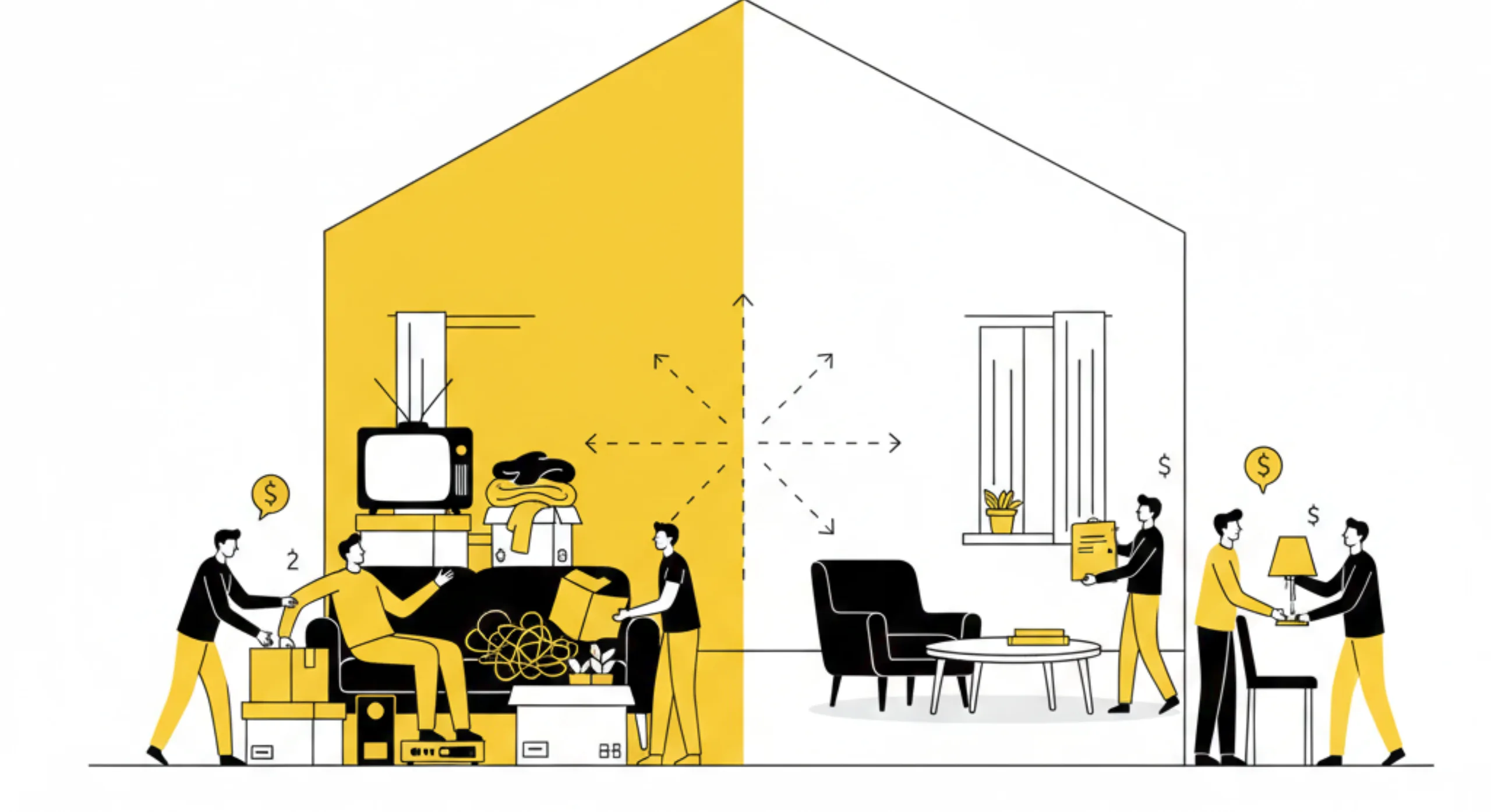 Declutter your home with local classifieds by selling unused furniture and appliances using sympl