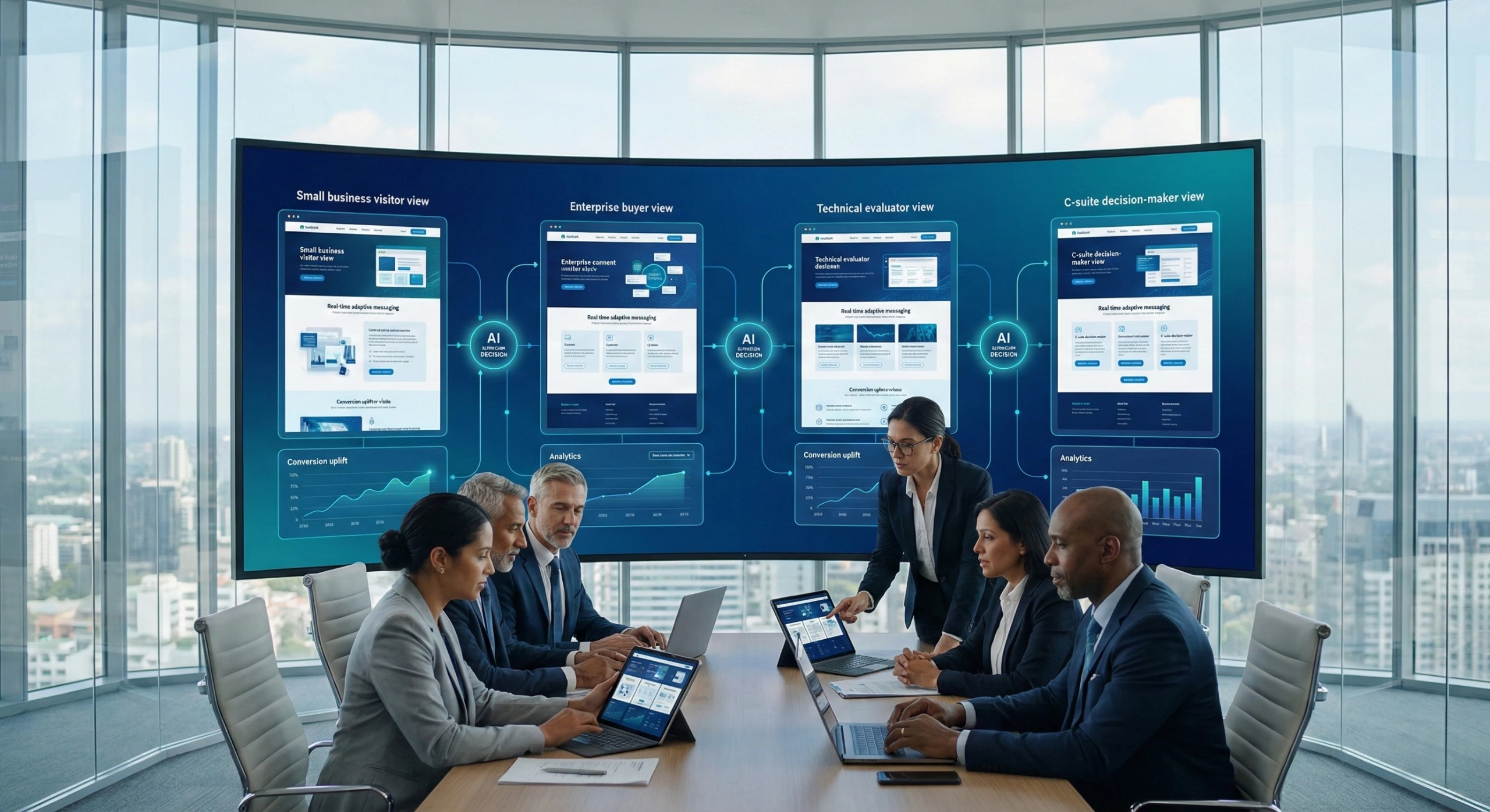 AI-powered web personalization improving enterprise user experience and conversions
