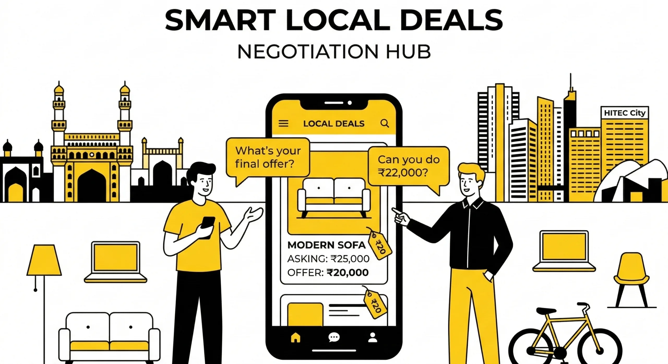 Best classified sites in Hyderabad negotiation between local buyers and sellers