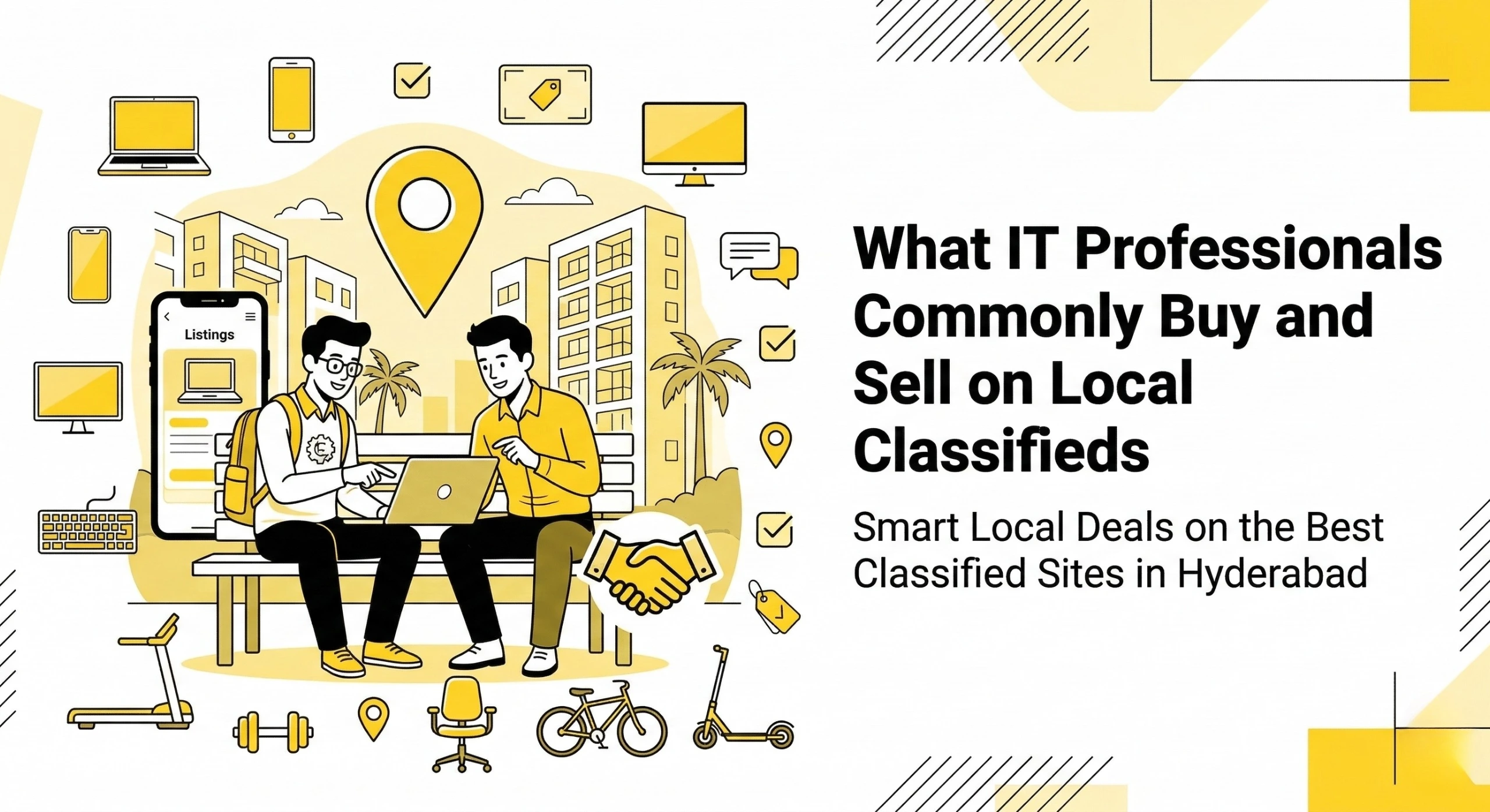 What IT Professionals Commonly Buy and Sell on Local Classifieds including laptops, monitors, gadgets and furniture