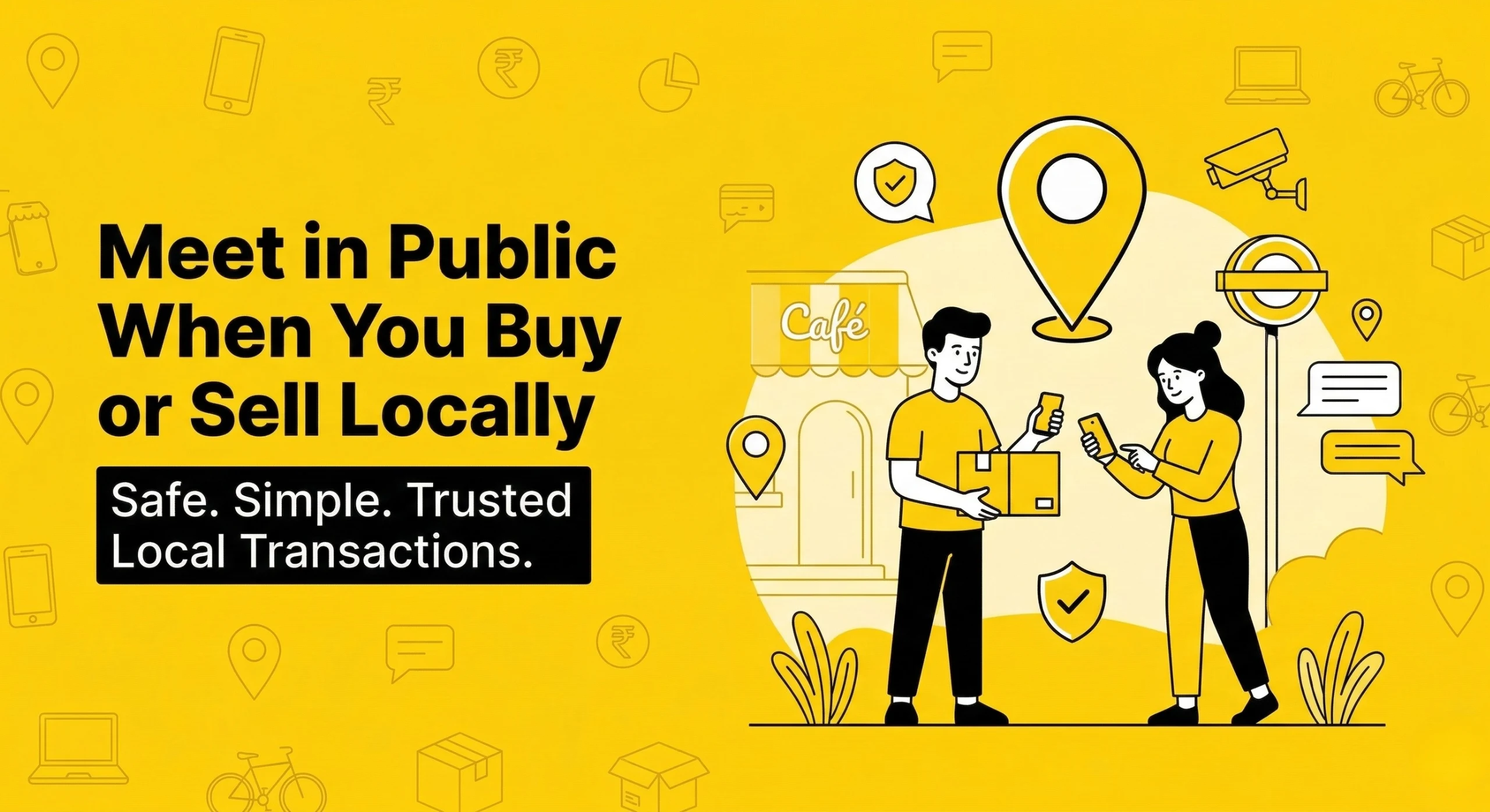 Public meeting spots for local buying and selling safely on classified platforms