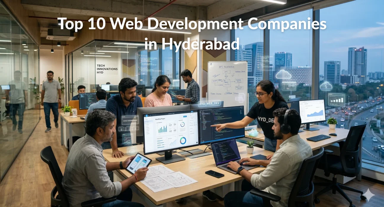 Top 10 web development companies in Hyderabad building websites and web applications