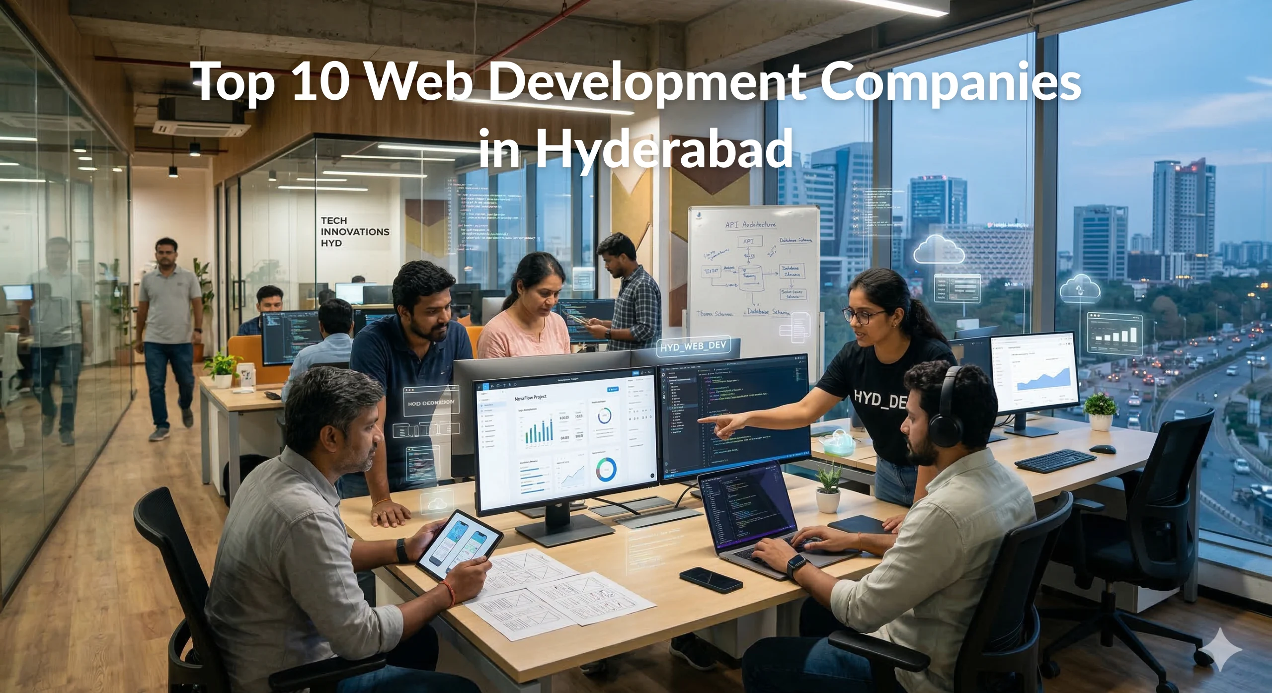 Top 10 web development companies in Hyderabad building websites and web applications